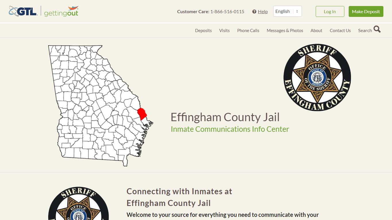 Effingham County Jail - Inmate Calls and Video Visits - GettingOut